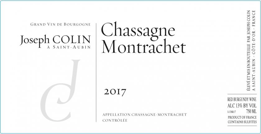 Chassagne-Montrachet Rouge, Joseph Colin