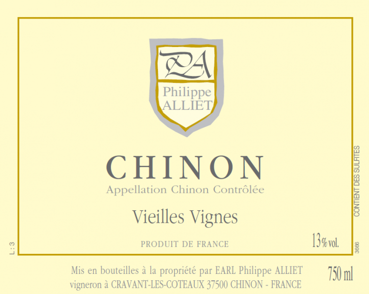 Chinon Vieilles Vignes Domaine Philippe Alliet