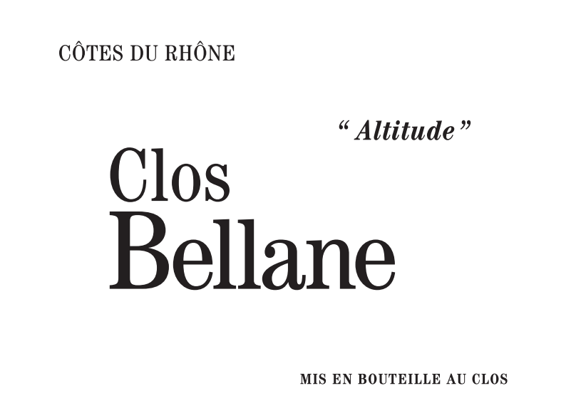 Côtes du Rhône Rosé 'Altitude', Clos Bellane