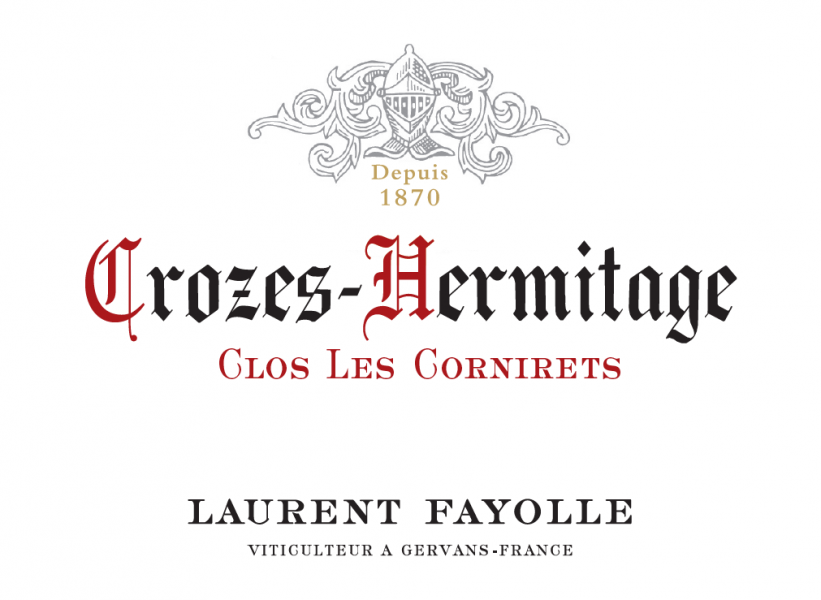 CrozesHermitage Clos les Cornirets Laurent Fayolle