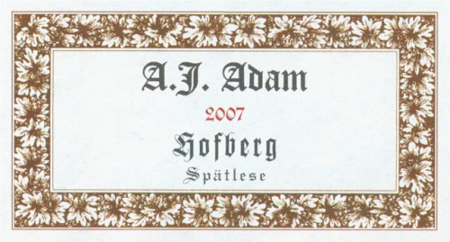 Dhron Hofberg Riesling Spätlese