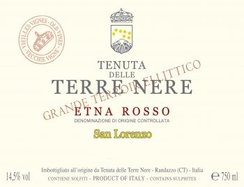 Etna Rosso 'San Lorenzo', Terre Nere