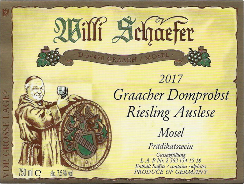 Graacher Domprobst Riesling Auslese Goldkapsel Auction