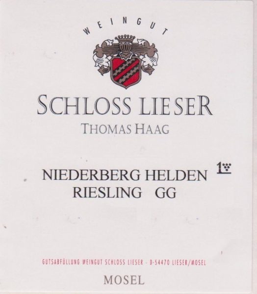 Schloss Lieser Niederberg Helden Riesling Grosses Gewächs 