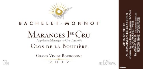 Maranges Rouge 1er 'Clos de la Boutiere'