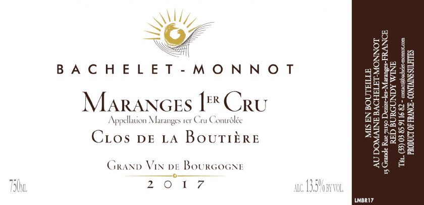 Maranges Rouge 1er Clos de la Boutiere