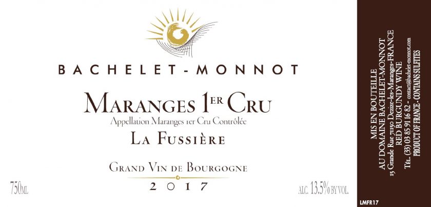 Maranges Rouge 1er La Fussiere