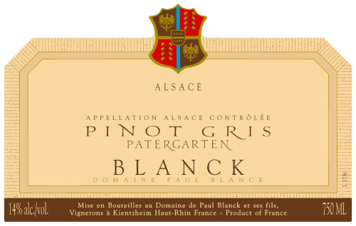 Pinot Gris 'Patergarten', Domaine Paul Blanck