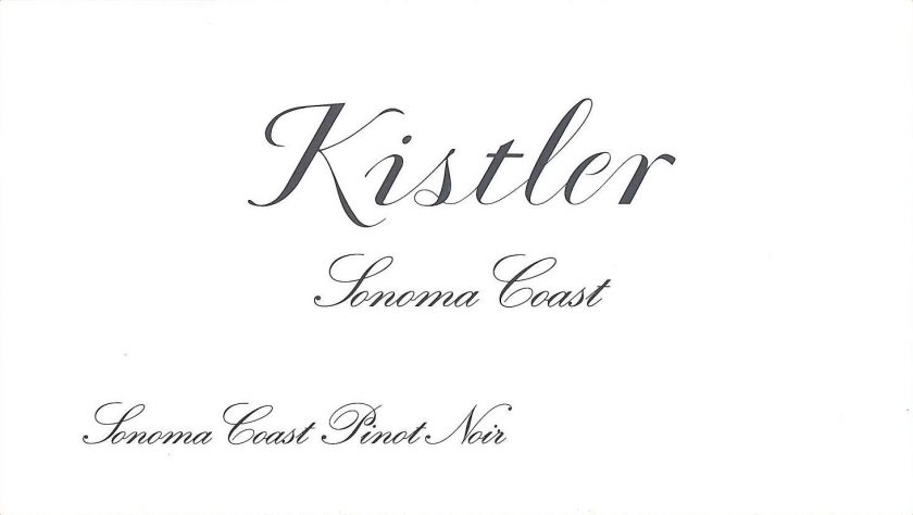 Pinot Noir Sonoma Coast Kistler
