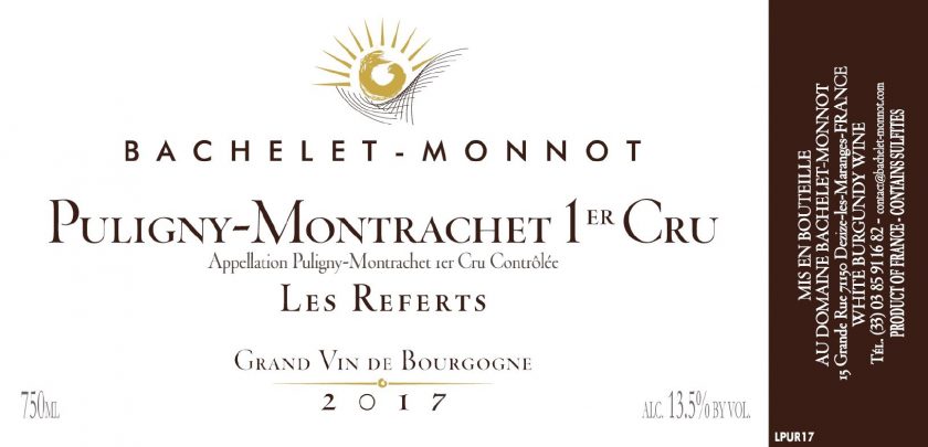 Puligny-Montrachet 1er 'Les Referts', Bachelet-Monnot