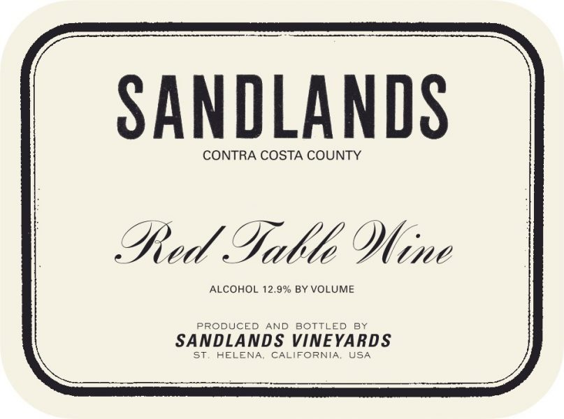 Red Table Wine 'Lodi', Sandlands