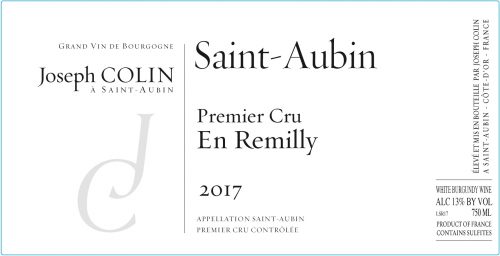 Saint-Aubin 1er 'En Remilly', Joseph Colin