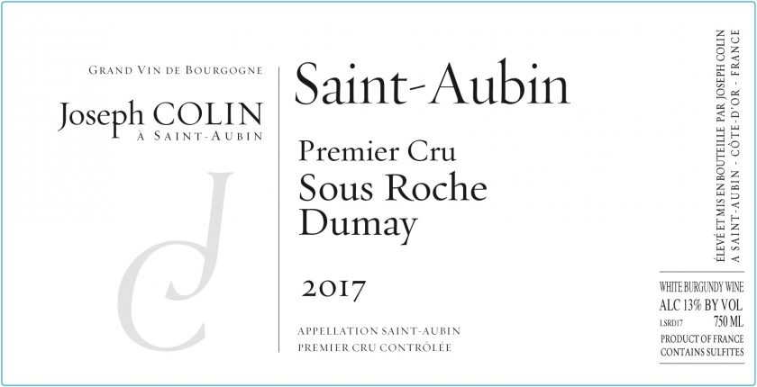SaintAubin 1er Sous Roche Dumay