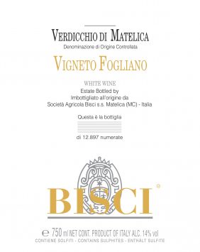 Verdicchio di Matelica 'Fogliano'