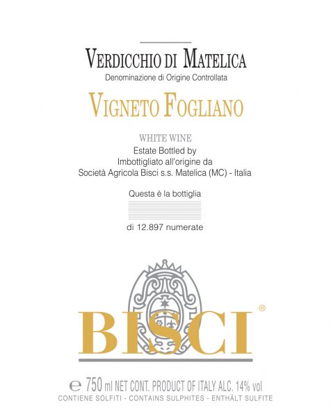 Verdicchio di Matelica Fogliano Bisci