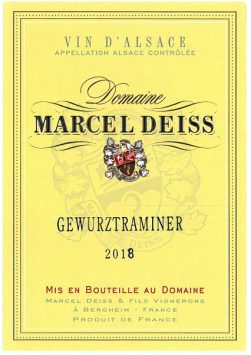 Alsace Gewurztraminer, Domaine Marcel Deiss