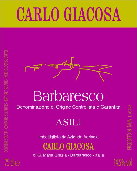 Barbaresco 'Asili', Carlo Giacosa