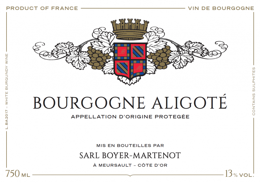 Bourgogne Aligote, Boyer-Martenot