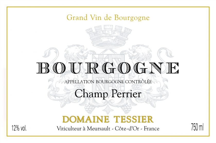 Bourgogne Blanc ChampPerrier Domaine Tessier