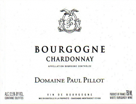 Bourgogne Blanc, Domaine Paul Pillot