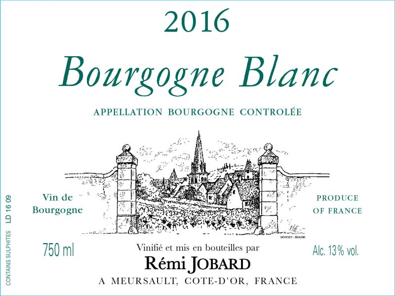 Bourgogne Blanc Domaine Remi Jobard