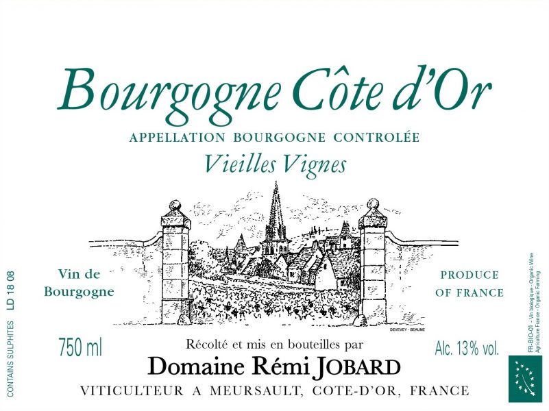 Bourgogne Cote dOr Blanc Vieilles Vignes Domaine Remi Jobard