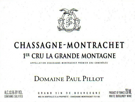 Chassagne-Montrachet 1er 'La Grande Montagne', Domaine Paul Pillot