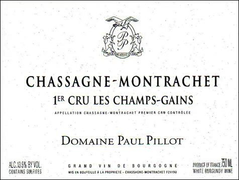ChassagneMontrachet 1er Les Champs Gains