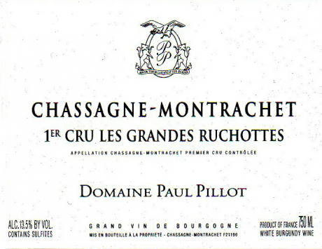 Chassagne-Montrachet 1er 'Les Grandes Ruchottes', Domaine Paul Pillot
