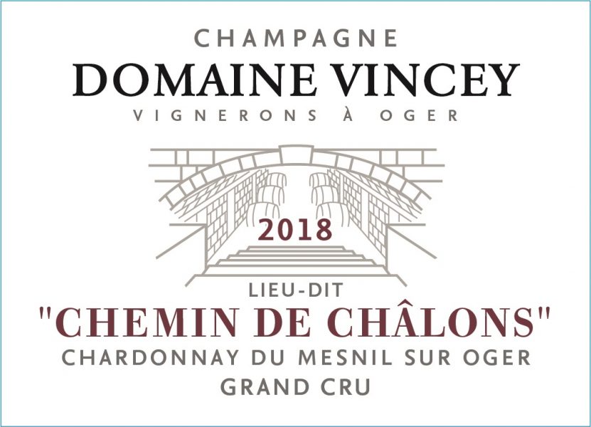 Domaine Vincey Chemin de Chlons Le MesnilsurOger Grand Cru Brut Nature