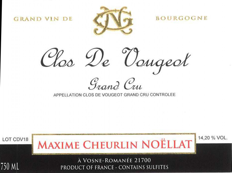 Clos de Vougeot Grand Cru Maxime Cheurlin Noellat