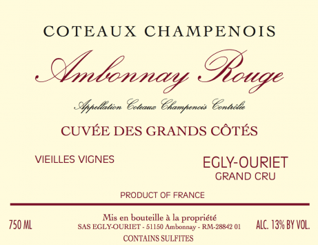 Coteaux Champenois Ambonnay Rouge 'Cuvee des Grands Cotes'