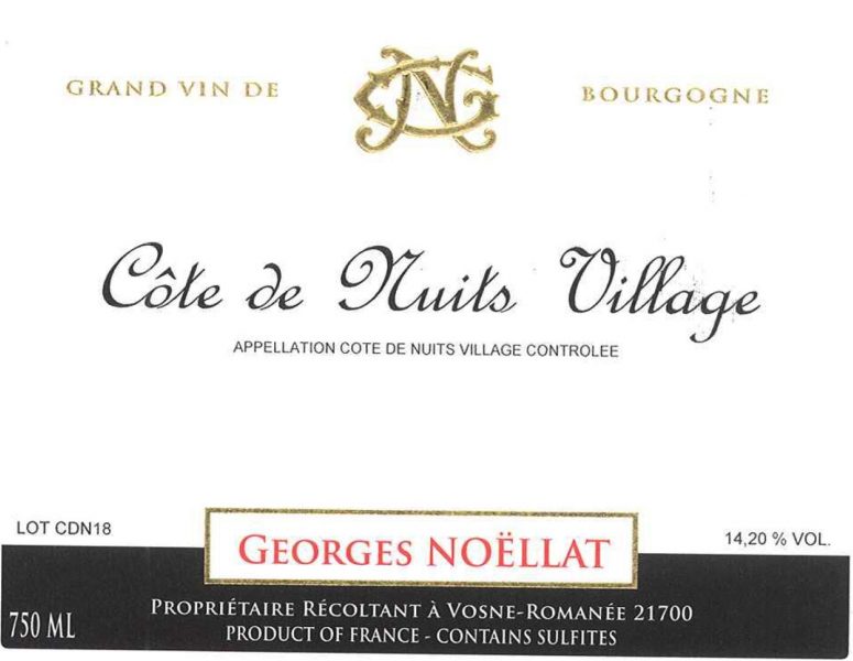 Cotes de Nuits Village Georges Noellat