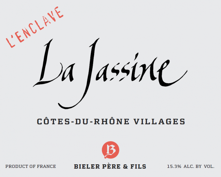 Cotes du Rhone Villages 'La Jassine', Bieler Pere et Fils