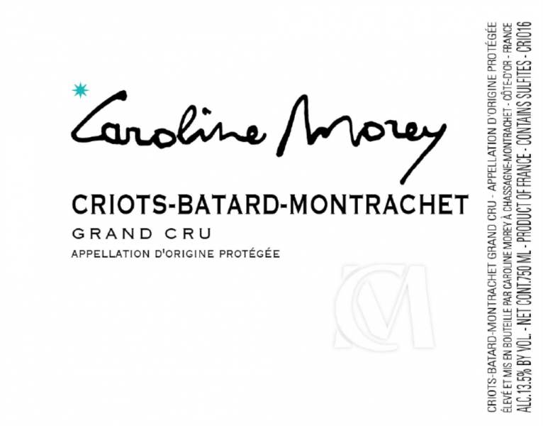 CriotsBatardMontrachet Grand Cru Caroline Morey