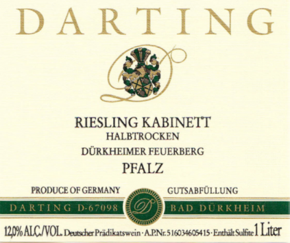 Dürkheimer Feuerberg Riesling Kabinett Halbtrocken