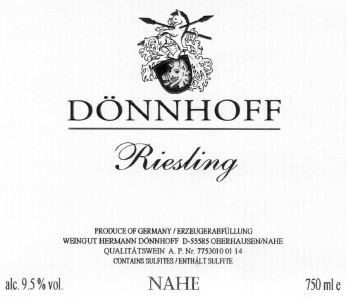 Dnnhoff Estate Riesling