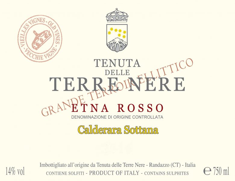 Etna Rosso Calderara Sottana Terre Nere