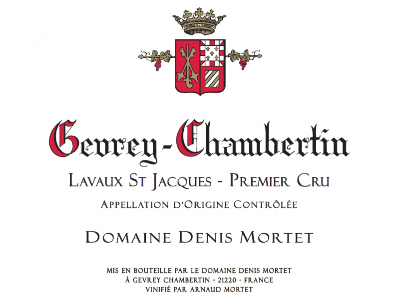 GevreyChambertin 1er Lavaux St Jacques Domaine Denis Mortet