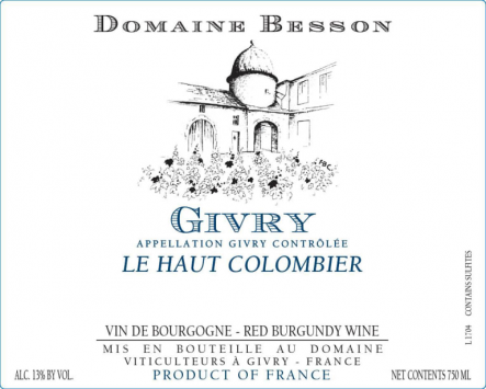 Givry Rouge 'Le Haut Colombier'