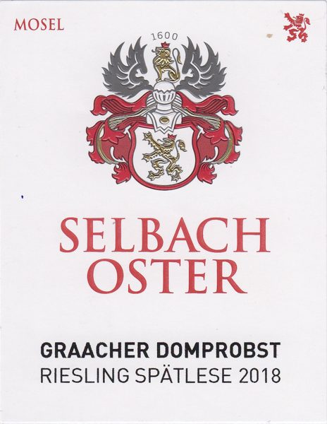 SelbachOster Graacher Domprobst Riesling Sptlese