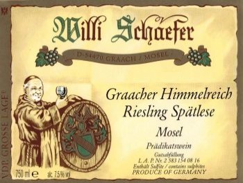 Willi Schaefer Graacher Himmelreich Riesling Sptlese
