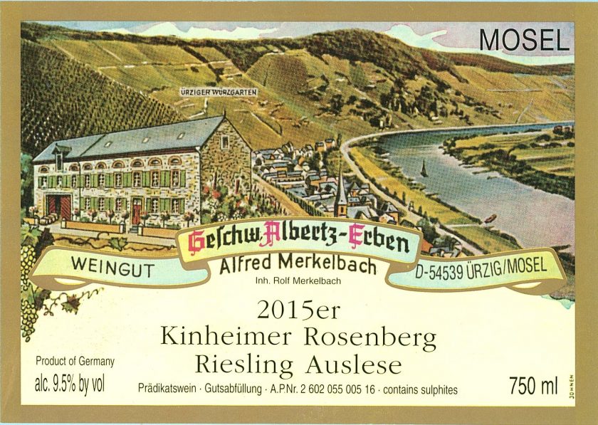 Merkelbach Kinheimer Rosenberg Riesling Auslese #3