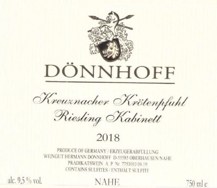 Kreuznacher Krtenpfuhl Riesling Kabinett