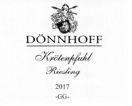 Krötenpfuhl Riesling Grosses Gewächs