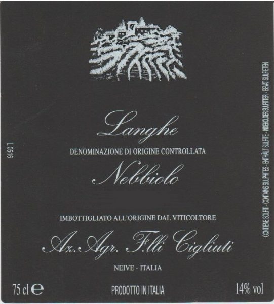 Langhe Nebbiolo Cigliuti