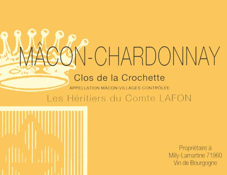 MaconChardonnay Clos de la Crochette Heritiers du Comte Lafon
