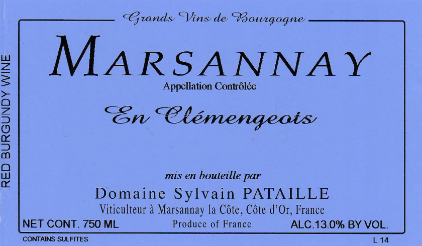 Marsannay Rouge En Clemengeots