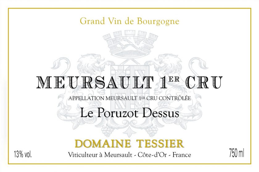 Meursault 1er Le Poruzot Dessus Domaine Tessier