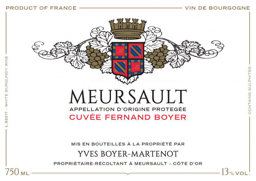 Meursault Cuvee Fernand Boyer